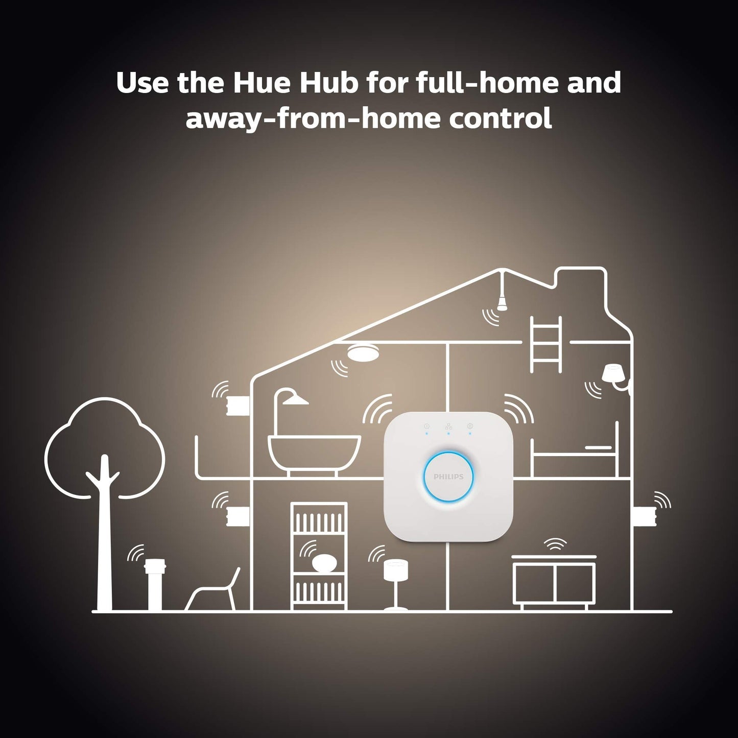 Philips Hue A19 LED Smart Light Bulb - White and Color Ambiance - 60W Indoor Light Bulb - Control with Hue App - Works with Alexa, Google Assistant and Apple Homekit - 3 Pack