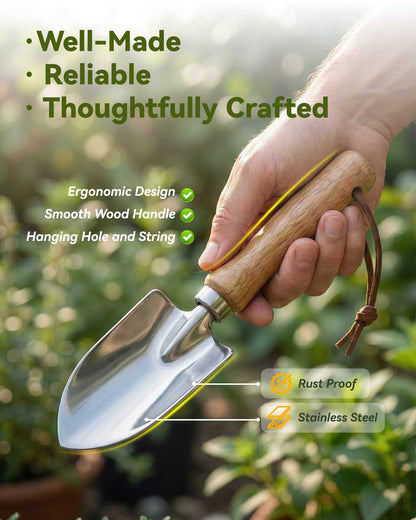 Indoor Gardening Tools, 19-Piece Small Garden Tools Set, House Plant Tools Set, Mini Garden Tools, Stainless Steel Herb Garden Tools, Succulent Tools, Indoor Plant Tools, Gardening Gifts for Women