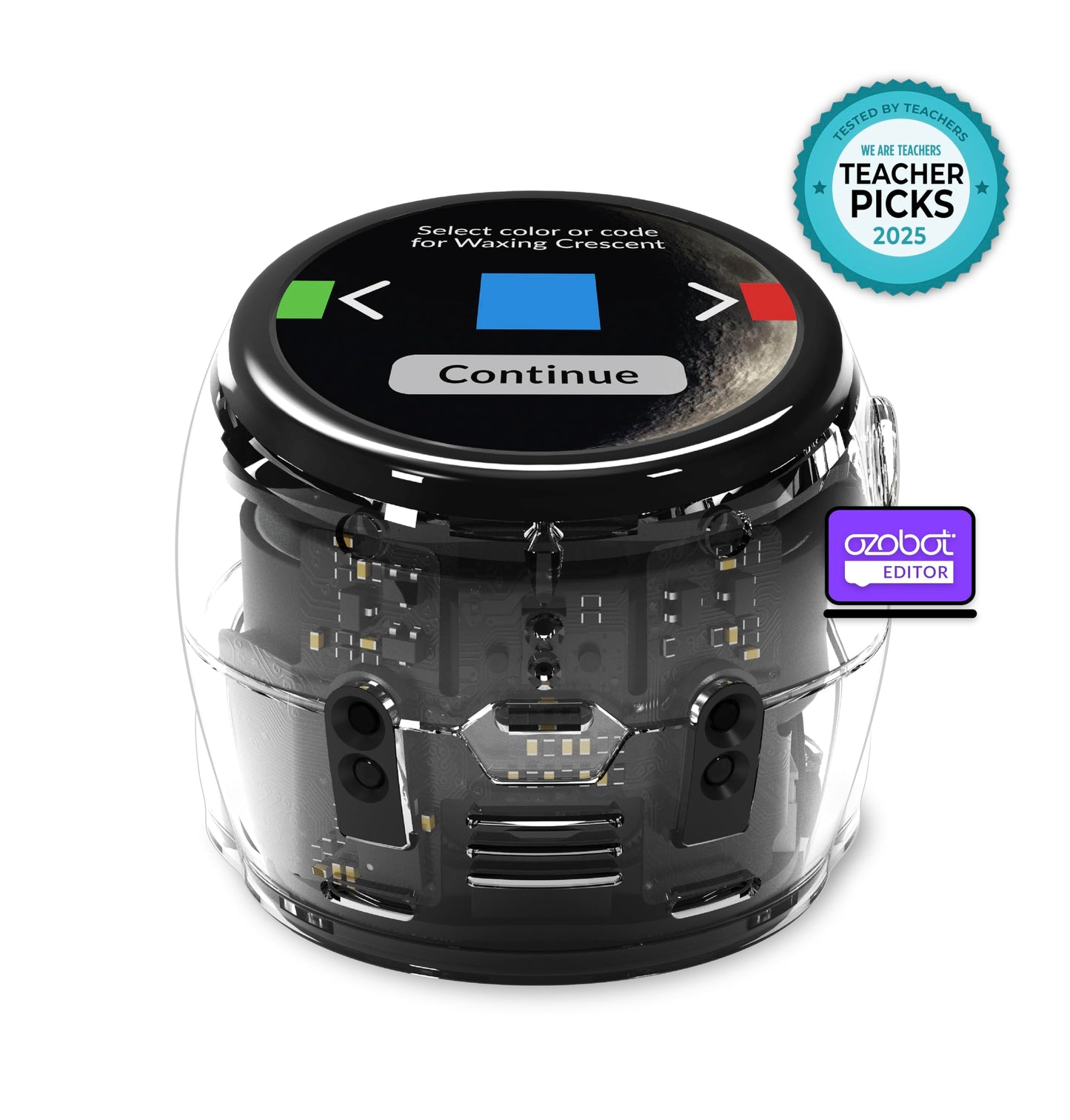 Ozobot Ari Classroom Kit (12 Bots) | Interactive Learning Robot with Touch Screen, ToF Sensor, Accelerometer, Gyroscope, and AI Integration | Hands-On STEM Education for Classrooms and Homeschool
