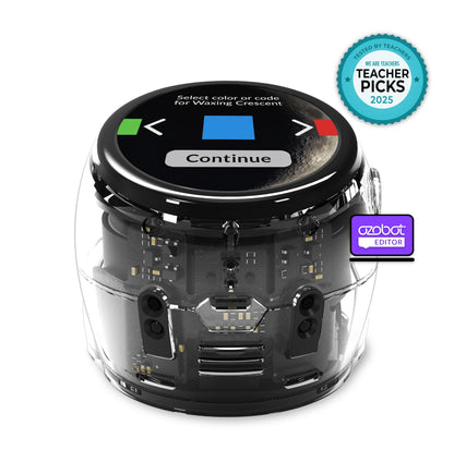 Ozobot Ari Classroom Kit (18 Bots) | Interactive Learning Robot with Touch Screen, ToF Sensor, Accelerometer, Gyroscope, and AI Integration | Hands-On STEM Education for Classrooms and Homeschool
