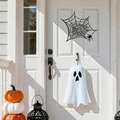 YATEASLU Halloween Interior Wall Decor, Halloween Spider Decoration, Scary Spiderweb Wall Sculpture for Grunge Style Room Decor