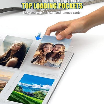 ABLY 900 Pockets Trading Card Pages Sleeves 9-Pocket Clear Plastic Game Card Protectors for Sky, Pok, Bas Car and More, Fit 3 Ring Binder (50 Pages)