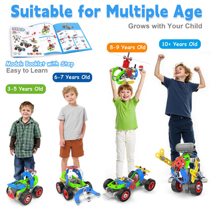 10 in 1 Electric STEM Toys for 5 6 7 8 9+ Year Old Boy Girl Birthday Gifts Educational Building Toys for Kids Ages 4-8 5-7 8-12 Stem Activities Construction Toy for Boys 6-8 8-10 Holiday Idea Gift