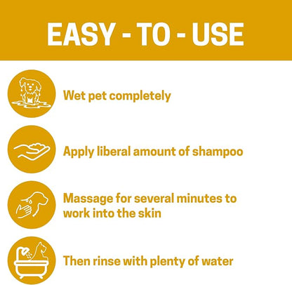 All-Natural Dog Shampoo for Sensitive Skin | Natural and Organic Ingredients | Skin Cleansing Properties, Relieves Dry Itchy Skin | 16fl oz 473 ml.