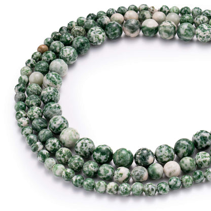 BEADIA Natural African Jade Stone Round Loose Semi Gemstone Beads for Jewelry Making 6MM 61PCS