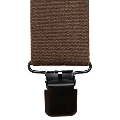 WOLVERINE X-Back 2 Inch Heavy Duty Adjustable Straps with Signature Clips, Work Solid-Chestnut, One Size
