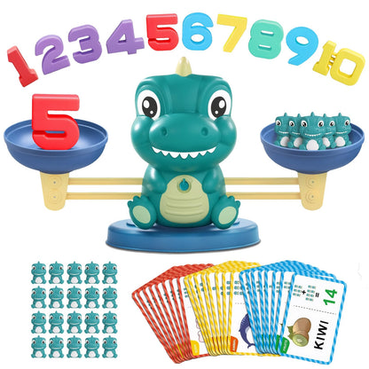 Snugzy Dinosaur Balance Counting Toys, Number Counting Scale Games for Kids Cool Math Learning Games for Boys and Girls Preschool Kindergarten Learning STEM Montessori Educational Toys for 3+
