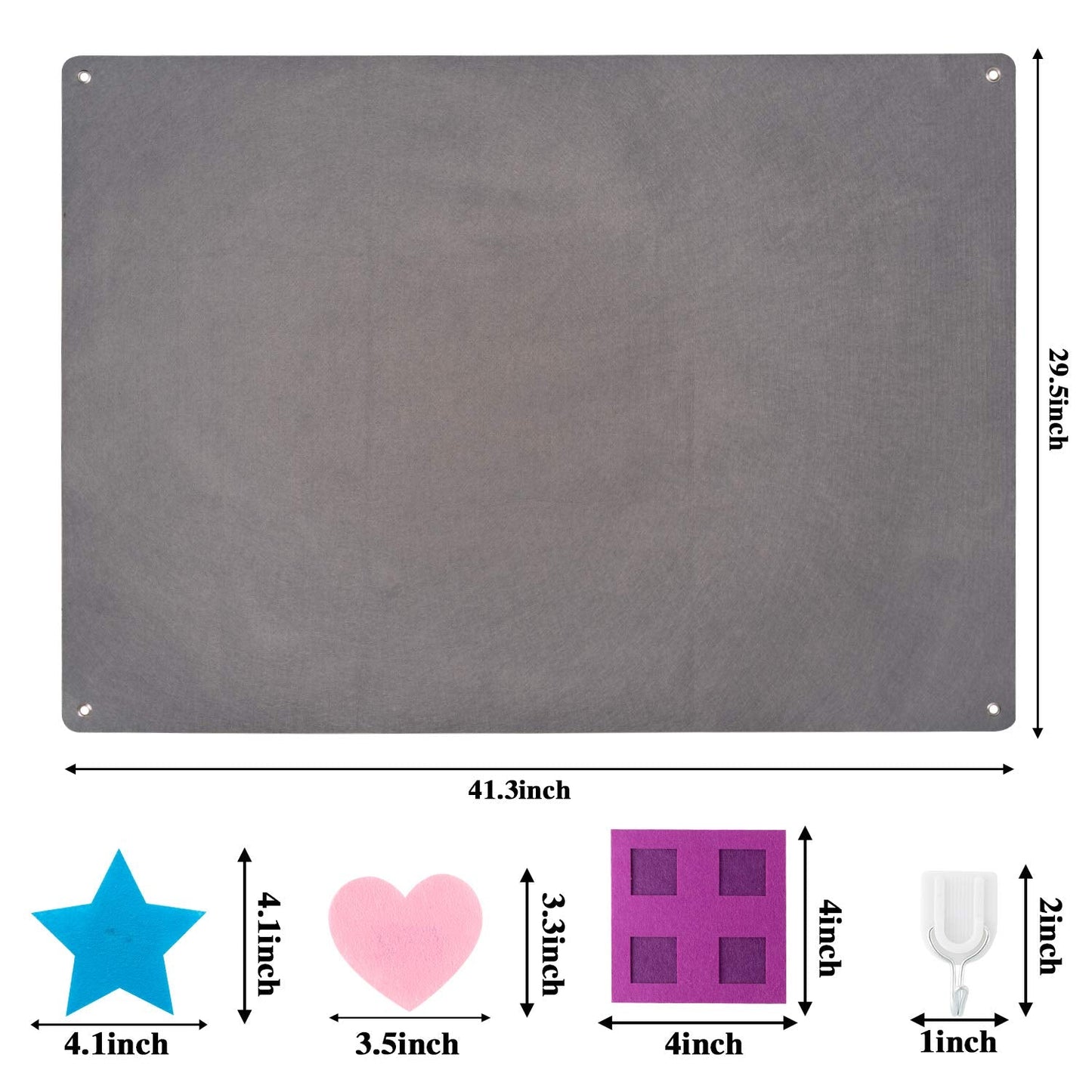 WATINC Shapes Teaching Felt Board Set - 64Pcs Large 3.5 Ft Montessori Preschool Learning Toy, Interactive Tangrams Storytelling Flannel Set for Toddlers, Early Learning Wall Hanging Kit for Classroom