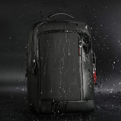 BOPai Intelligent expandable large Smart 15.6 inch Backpack Travel Friendly Water Resistant Anti-Theft Laptop Rucksack with USB Charging Business Laptop Backpack Men Black Multi-Functional