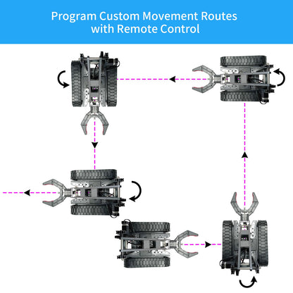 Robotic Arm Kit, Science Projects for Kids Ages 8-12, Cool Electronic Robot Kit for Boys & Girls to Learn Programming/Techology, Educational Toy Building Kits for Beginners, Xmas Birthday Gift.