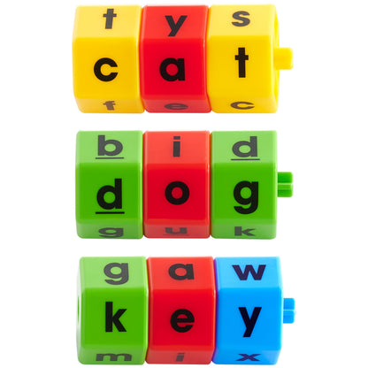 edxeducation Match & Spell | Includes 6 Letter Wheels + 54 Activity Cards | CVC Words | Learn to Spell Basic Words | Early Literacy