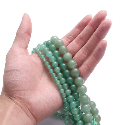 BEADIA Natural Green Aventurine Jade Stone Round Loose Semi Gemstone Beads for Jewelry Making 12MM 32PCS