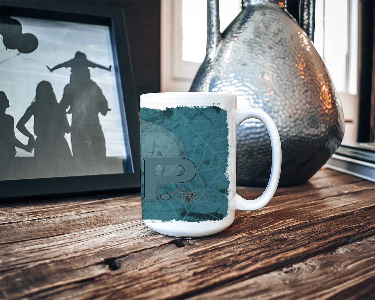 Caroline's Treasures SB3004CM15 RIP Rest in Peace with spider web Halloween Dishwasher Safe Microwavable Ceramic Coffee Mug 15 ounce, 15 ounce, multicolor