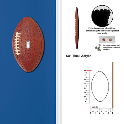 Off The Wall Plates - American Football Decorative Acrylic Cover - Single Light Switch