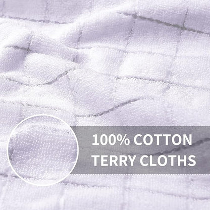 Homaxy 100% Cotton Terry Kitchen Towels, Checkered Designed, Soft and Super