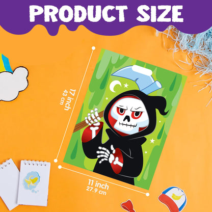 JOYIN 72 Pcs Halloween Candy Bags, Trick or Treating Goodie Bags in 6 Character Themed Designs for Kids Halloween Party Favor, Plastic Snacks Stuffers Bag for Party Supplies