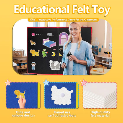Thryvomniq Goodnight Gorilla Story Felts Felt Story Board Pieces Preschool Kindergarten Storytelling Learning Activities Felt Toys Interactive Toys