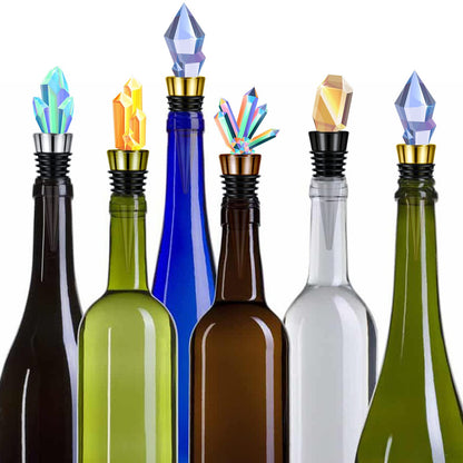 Honeydak 20 Pieces Wine Bottle Stopper Set Kit Blank Stainless Steel Wine and Beverage Reusable Decorative Bottle Corks Accessories Tapered Storage Craft Art DIY for Kitchen Bar Party Wedding Turning