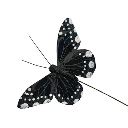 YCHTEWY- 12 pcs Black Butterflies Party Decorations Halloween Decoration Home Decoration…