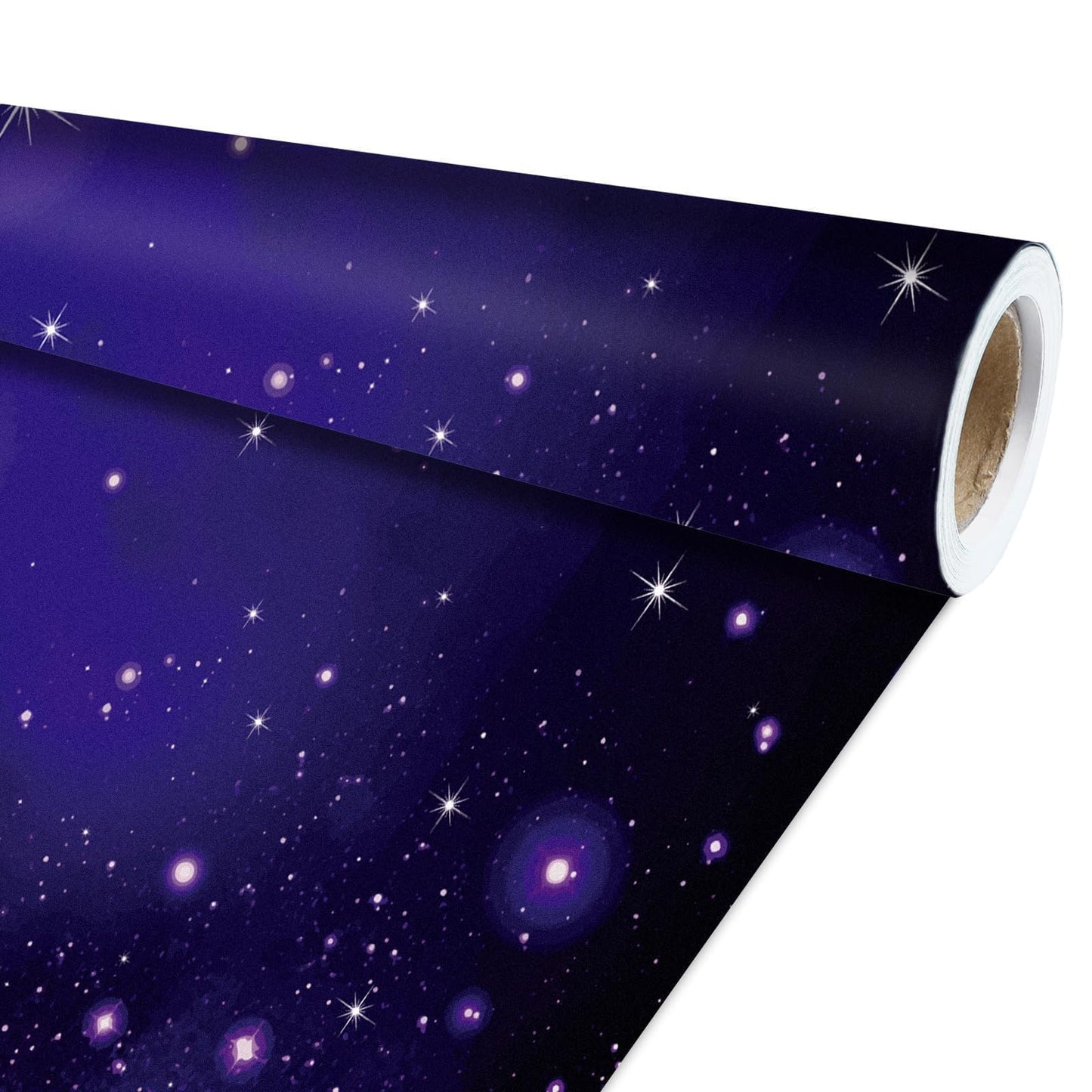 Qyeahkj Outer Space Bulletin Board Paper Roll Galaxy Bulletin Board Background Paper Fade Resistant Blue Night Sky Poster for Art Craft Classroom Supplies17.7in x 20ft