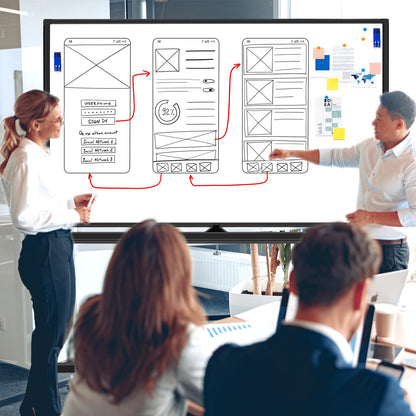 BSTPCOO Large Magnetic Dry Erase Board with Stand, Double Sided 60" x 48" Rolling Whiteboard on Wheels Portable Mobile Standing White Board for Office, School, Home