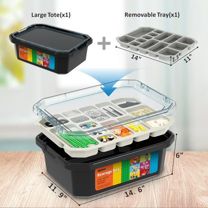 Apitor Robot J Creative Building Kit With Storage Box, 6-in-1 Programmable App Remote Control Tank STEM Learning Toy, Educational Coding Gifts for 7-12 Years Old Kids