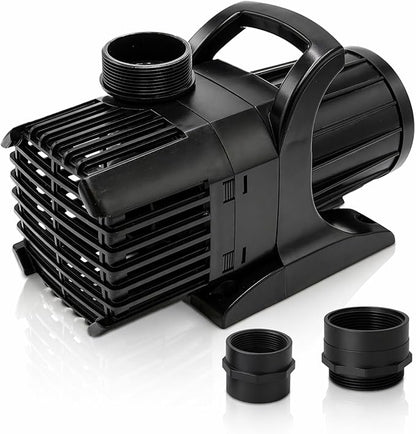 HALF OFF PONDS Submersible Water Pump, 6,100 GPH Pond Pump with 100FT Power Cord and 24FT Max Head, 354W Ultra Quiet Energy Efficient Pump for Koi Pond, Fountain, Waterfall, Water Garden, Skimmer