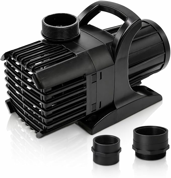 HALF OFF PONDS Submersible Water Pump, 6,100 GPH Pond Pump with 33FT Power Cord and 24FT Max Head, 354W Ultra Quiet Energy Efficient Pump for Koi Pond, Fountain, Waterfall, Water Garden, Skimmer
