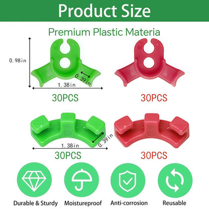 120Pcs Plant Training Clips, Lst Clips for Low Stress Training Plant Stem Support, 90 Degree Angle Plant Clips， Plant Climbing Wall Clips for Plant Gardening Trellis Growth