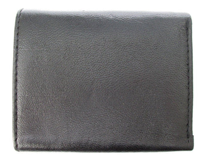 Dangerous Threads Mens Black Leather Wallet Lamb Classic Trifold 731