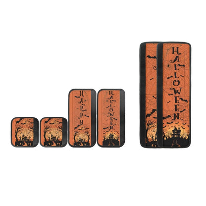 Biyejit Halloween Castle Refrigerator Handle Covers Set of 6, Kitchen Decor Anti-Skid Fridge Handle Cover Appliance Handle Covers for Microwave Dishwasher Stove Oven Fridge Door