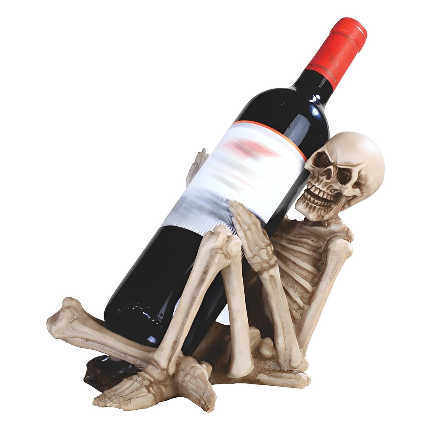 ICE ARMOR 11" W Skeleton Wine Rack Human Bone Bottle Holder Dining Room Decoration Figurine