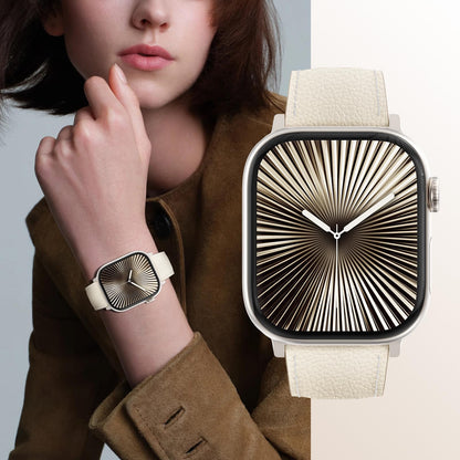 Leather Magnetic Watch Band Compatible with Apple Watch Ultra Band 49mm 46mm 45mm 44mm 42mm 41mm 40mm 38mm Replacement Strap for Women Men iWatch Ultra 3/2/1/SE3/Series 11/10/9/8/7/6/5/4/3/2/1