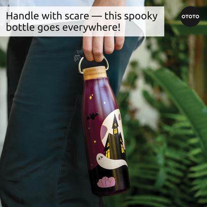 OTOTO Spooky Bootle - Halloween, Halloween Tumbler, Accessories, Insulated Water Bottle, Stainless Steel, Cute Water Bottle, Leak Proof Water Bottles, Spooky, Witchy, Goth Gifts, 18oz.