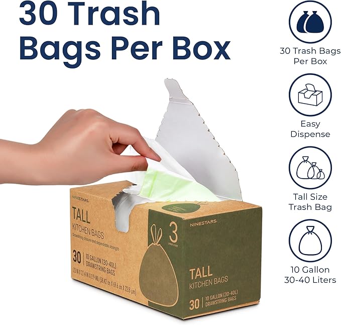 Ninestars Extra Strong Trash Bags