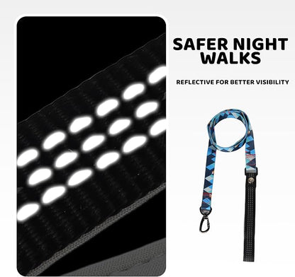 EVERKING Dog Collar & Leash Set for Everyday Walking | Matching adjustable collar and leash set with reflective handle and heavy-duty hardware for comfortable everyday dog walks.