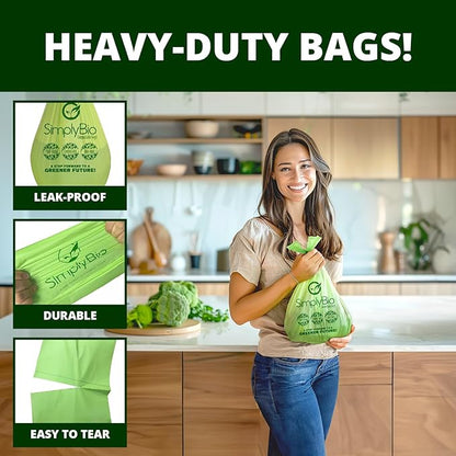 Simply Bio 3 Gallon Compostable Trash Bags Liners