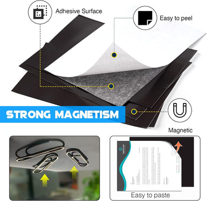8.5X11 Inches Picture Magnets for Refrigerator, Letter Size (Bulk 40 Pieces),Magnetic Sheets with Self-Stick Adhesive for Home/Classroom/Office,Easy Cut DIY Photo Magnet