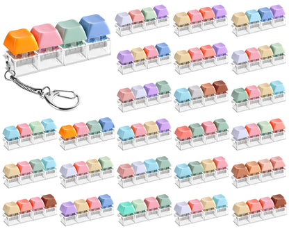 36 Pcs Keyboard Fidget Toys Stress Relief Fidget Clicker Keyboards Set Colorful Keyboard Decompression Toys Button Stress Relief Gifts for Adults to Relieve Stresses Pass Time Party Giveaways Favors