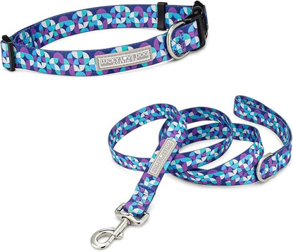 Lucky Love Dog - Adjustable Dog Collar and Leash Set with Easy Click Buckle for Small Dogs, Durable, & Comfortable Collar for Male & Female Dogs, Puppies & Adult Ones - Jasper Combo, XS