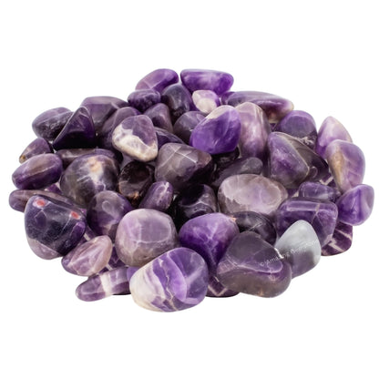 Amazing Gemstone Chevron Amethyst Crystals and Healing Stones Tumbled - 1 oz Chevron Amethyst Stone, Natural Healing Stones for Energy Balance, Stress Relief - Premium Polished Gems Rocks