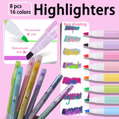 Wanchuan Bible Study Supplies Journaling Kit Highlighters Pens No Bleed Bible Journal Study for Women (Modern)