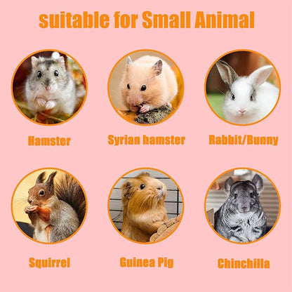 DEAYOU 30 Pack Small Animal Lava Bites, Hamster Teeth Grinding Block, Bunny Chew Toys, Natural Mineral Calcium Square Stone for Chinchilla, Squirrel, Rat, Parrot, Rabbit, Guinea Pig, 1.57"×1.57"×1.57"