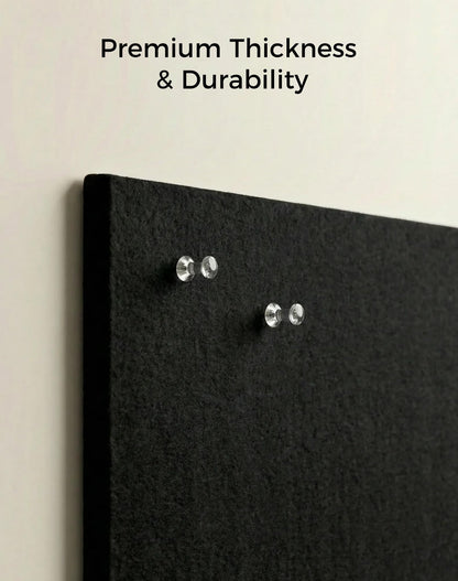 Aothia Felt Bulletin Board Tiles for Wall, 12 Pack Large 48" x 36", Felt Wall Tiles Cork Board Alternative, Adhesive Bulletin Board Tiles for Office, Classroom & Home, Black