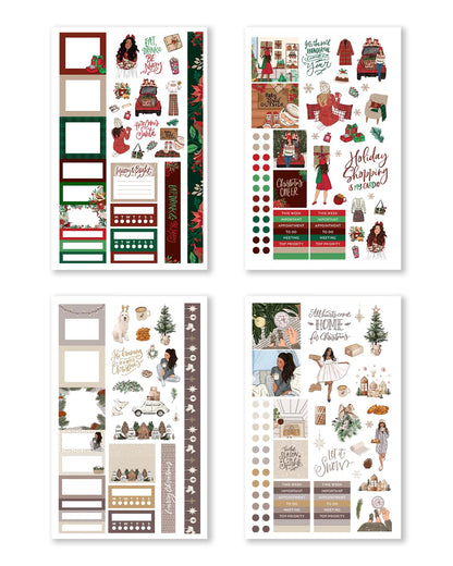 Hobonichi Compatible Seasonal Planner Sticker Book for A5 Planners & Journals – 24 Pages of Premium Hand-Drawn Seasonal & Holiday Stickers for Planning, Journaling & Scrapbooking