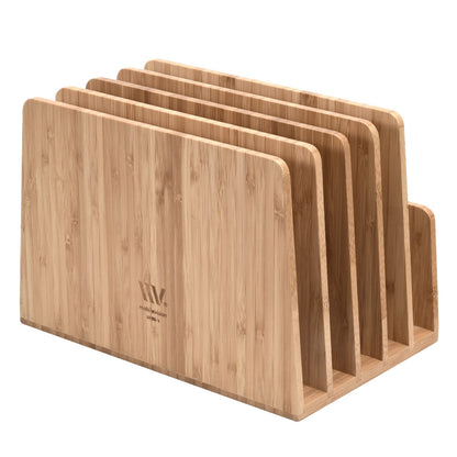 MobileVision Bamboo Device Organizer for Smartphones, Tablets and Laptops, 10 Slots
