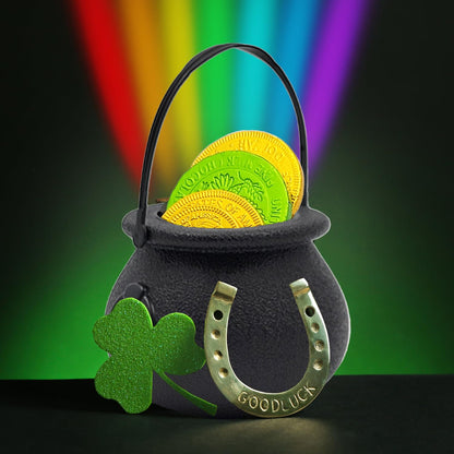 Black Candy Cauldron Kettles, Party Decoration Supplies, St. Patrick's 3" Inches (24-Pack) Witch Cauldron, Candy Bucket, Cauldron Pot