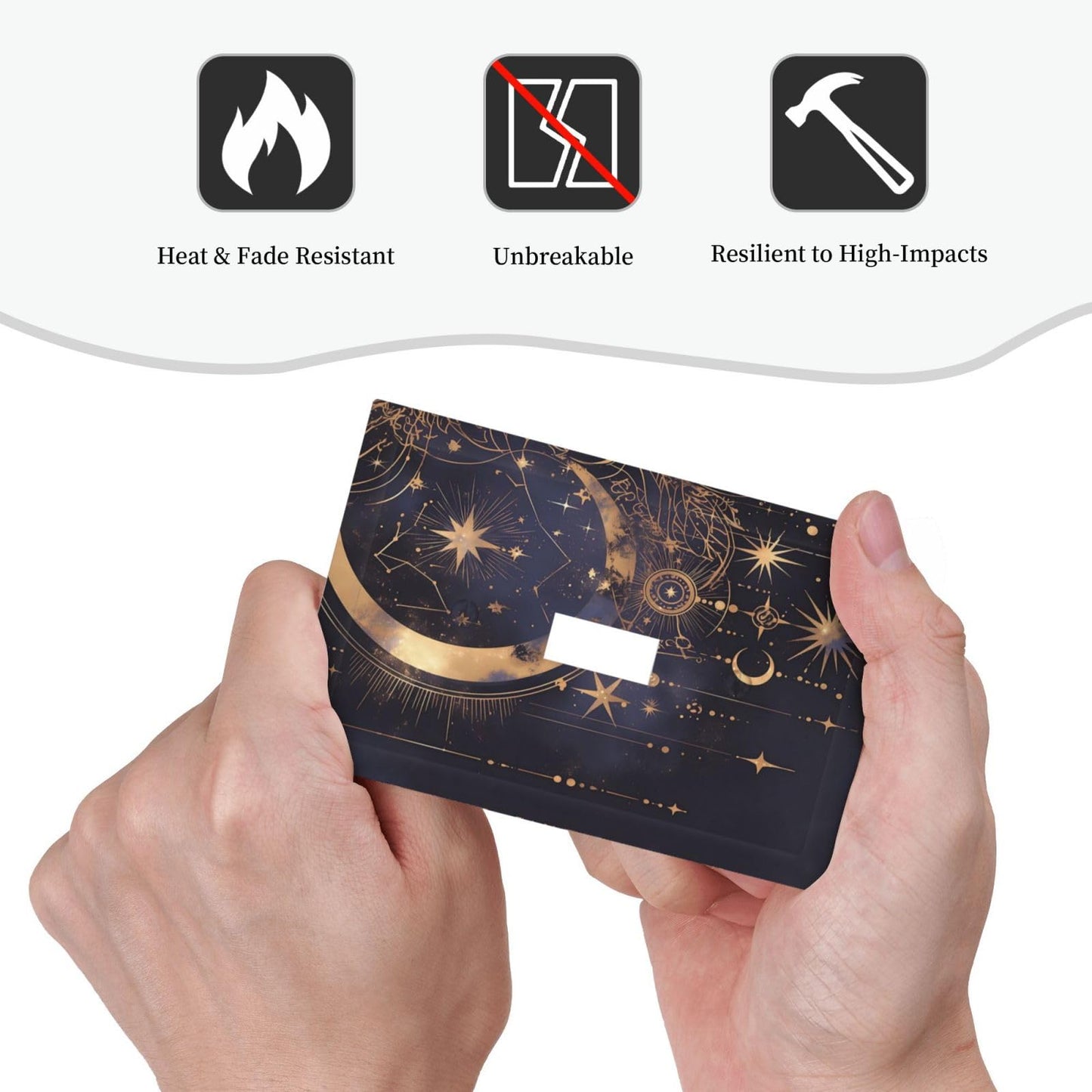 Nadoabtm Decorative Light Switch Cover Plate Gothic Celestial Gold Moon Stars 1 Gang Single Toggle Decorate Switch Plate Cover Wall Plate Electrical Outlet Covers For Home Farmhouse Decor