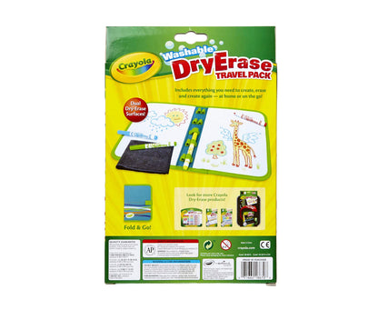 Crayola Washable Dry Erase Travel Pack, Whiteboard for Kids, Ages 4, 5, 6, 7 (Pack of 2)