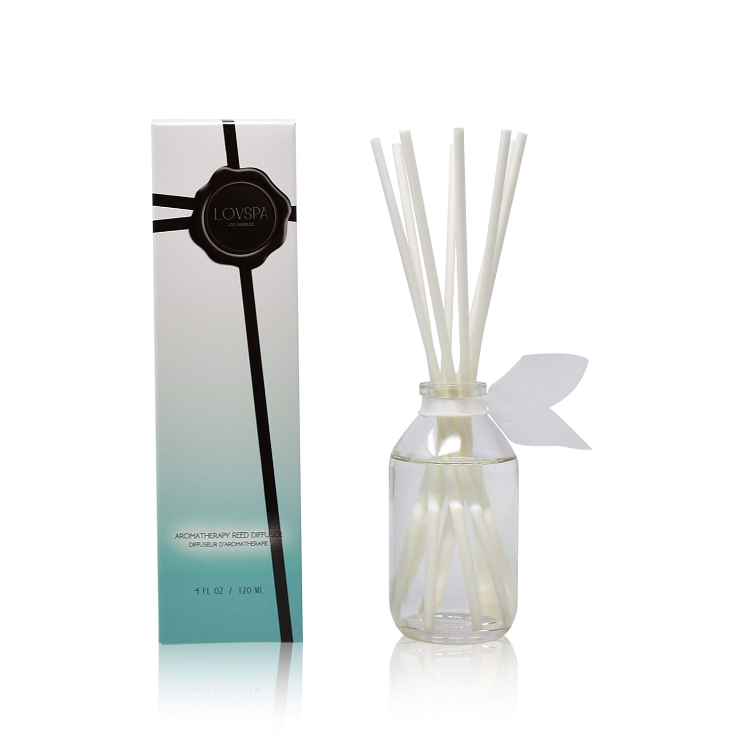 LOVSPA Reed Diffuser Set, Smoked Vanilla Scented Oil Diffuser with Sticks, Home Fragrance Accessories for Bathroom Shelf Decor, Aroma Diffusers for Home or Office Fall Decor, USA Made